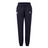 The EMB Canterbury Superior Rugby Club Women's Leisure Sweatpant features navy blue fabric, elastic cuffs, a drawstring waistband, and two front embroidered logos, inspired by classic Canterbury rugby pants.