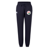 Introducing the Society of Iowa Rugby Referees Women’s Leisure Sweatpant by Canterbury from EMB Canterbury — crafted in soft organic cotton in a navy blue hue. These sweatpants feature an embroidered Society of Iowa Rugby Referees logo on one leg and the iconic Canterbury logo on the other, with a drawstring waist and cuffed ankles for ultimate comfort.