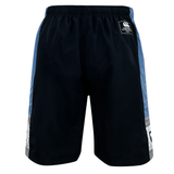 Canterbury Legends Panel Short with an elastic waistband, a blue stripe on the side, and a logo on the left leg.