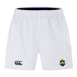 The EMB Canterbury Chicago Riot Advantage Short 2.0 features an elastic waistband, the Canterbury logo on the left leg, and the Chicago Riot crest on the right leg.