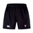 The EMB Canterbury Superior Rugby Club Advantage Short 2.0 features an elastic waistband, a white Canterbury logo on the left leg, and a "Superior Rugby Club" emblem on the right, made with recycled content for sustainable play.