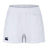 Introducing the Canterbury Player's Drill Short, crafted from recycled fabric. These sustainable athletic shorts feature an elastic waistband and a sleek black Canterbury logo near the bottom-left hem, offering a plain yet stylish design for your workout needs.