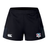 The SWFL Lady Hammerheads Women's Advantage Short 2.0 by WRS Canterbury are recycled black training shorts, with the Canterbury logo on the left leg and Port Macquarie Hammerheads rugby club logo on the right, designed for comfort and performance.