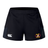 The Potomac Exiles Rugby Club Women's Advantage Short 2.0 by EMB Canterbury features black recycled performance fabric for exceptional durability and comfort. Designed with the iconic Canterbury logo on the left front and a "2011" Potomac Exiles Rugby Club crest on the right front, these shorts are ideal for active lifestyles.