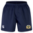Navy blue Old Man Rivah Rugby Advantage Short 2.0 by EMB Canterbury, with elastic waistband, whiteCCC logo on left leg, and "Old Man Rhinos" crest on right leg.