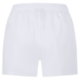 The Professional Short 2.0 by Canterbury, shown from the back, features an elasticated waistband for comfort and durability. These plain white shorts have no visible logos or patterns and are designed for professional performance.
