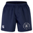 Navy blue New Saint Andrews College Professional Short 2.0 by Canterbury, featuring an elastic waistband, the New Saint Andrews RFC logo, and the EMB Canterbury brand logo on the front—these shorts are crafted for performance and style both on and off the pitch.