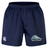 Navy blue University of New Hampshire Professional Short 2.0 by Canterbury featuring a wildcat logo and “MEN’S RUGBY” text on the left leg, with a brand logo on the right.