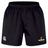 The Chicago Riot Professional Short 2.0 by EMB Canterbury is a black athletic short with a white CCC logo on the left leg and a yellow Chicago Riot Rugby Club logo on the right, designed for performance and style.