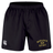 The Monarch Rugby Club Professional Short 2.0 by EMB Canterbury are black athletic shorts with an elastic waistband, showcasing the Monarch Rugby logo in yellow and a white Canterbury logo on the left leg. Part of the Canterbury Professional 2.0 Short line, these durable rugby shorts offer both comfort and performance on the field.