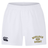 Experience top-level comfort and performance on the field with the Monarch Rugby Club Professional Short 2.0 by Canterbury from EMB Canterbury. These durable white athletic shorts feature an elastic waistband, a black CCC logo on the left leg, and “MONARCH RUGBY” in yellow and black on the right leg, taking inspiration from the classic Canterbury Professional 2.0 Short design.