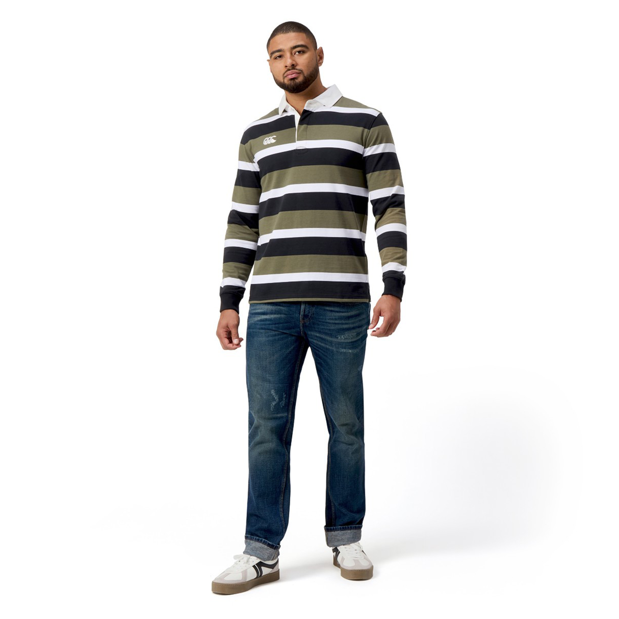 Canterbury Yarn Dye Long Sleeve Striped Rugby Jersey