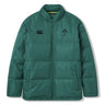 Stay warm and stylish with the Ireland 26 Puffer Jacket by Canterbury. This insulated jacket features the IRFU logo and Canterbury branding on the chest, a front zipper closure, and two side pockets—perfect for any Ireland Rugby fan.