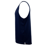Side view of a Canterbury Radial CCC Logo Singlet in Shaded Spruce, featuring a scoop neckline and straight hem, adorned with the subtle logo.
