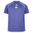 The Ireland 25/26 Six Nations Elite Training Tee by Canterbury features short sleeves, purple design with light accents, and IRFU plus Canterbury chest logos—ideal for rugby training.