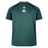 The Canterbury Ireland 25/26 Six Nations Elite Training Tee features short sleeves, black shoulder panels, and IRFU and Canterbury chest logos. Ideal for supporting Ireland or training like the pros.
