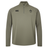 The Ireland 25/26 Elite First Layer 1/4 Zip by Canterbury features long sleeves and IRFU and Canterbury logos on the chest, shown in light olive on a plain white background.