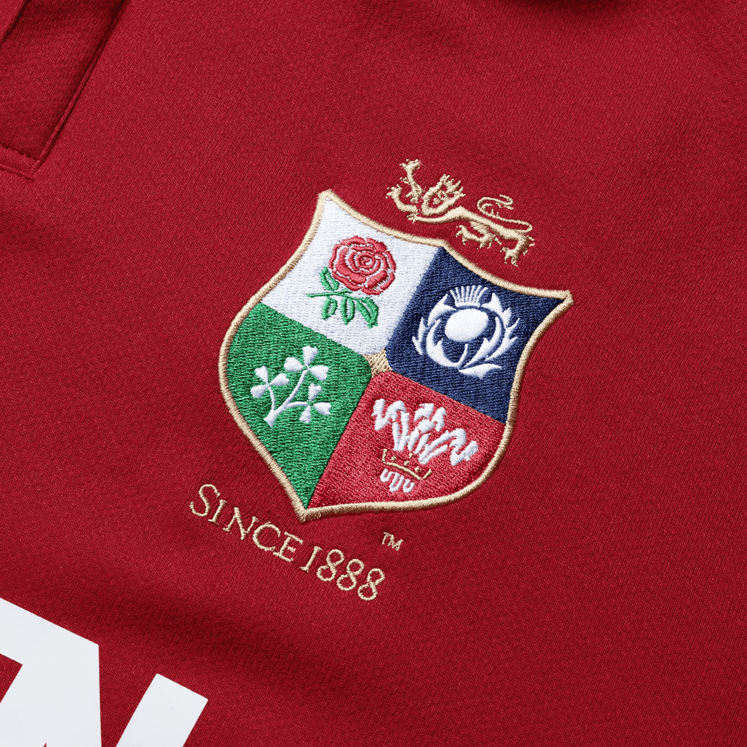 lions rugby gear Canterbury British & Irish Lions 2025 Unisex Classic Long Sleeve Rugby Shirt Red / 3XL