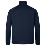 Rear view of the British & Irish Lions 2025 1/4 Zip Fleece by Canterbury in navy blue, featuring a high collar and long sleeves, capturing the essence of classic British & Irish Lions style.