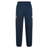 British & Irish Lions 25 Training Pants in navy blue with an embroidered crest of the team on the left thigh and a Canterbury logo on the right thigh.