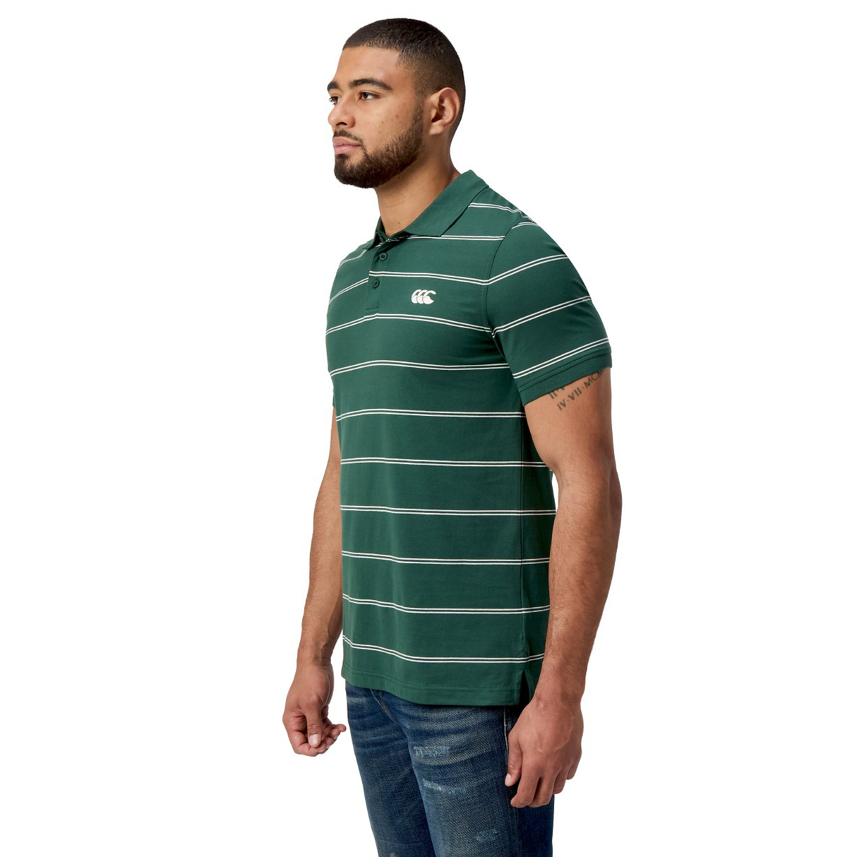 Canterbury Fundamental Yarn-Dye Stripe Polo