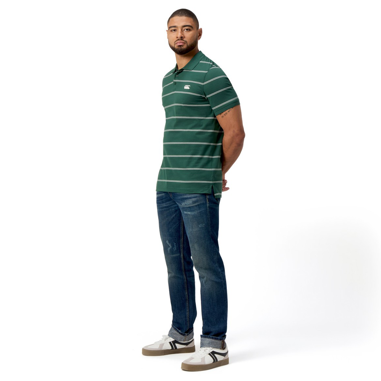 Canterbury Fundamental Yarn-Dye Stripe Polo