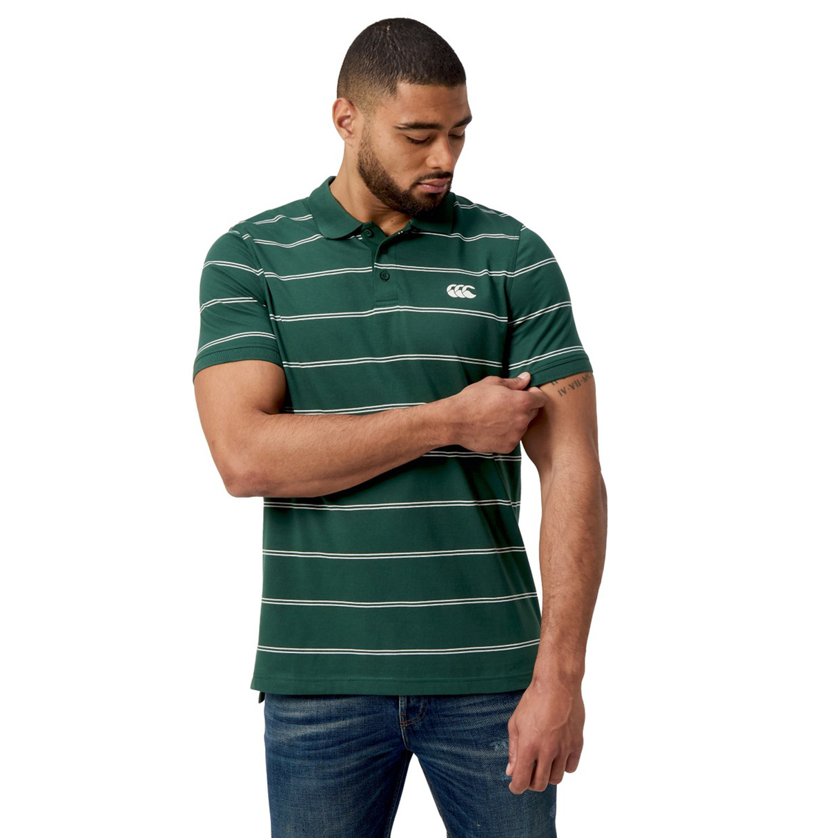 Canterbury Fundamental Yarn-Dye Stripe Polo