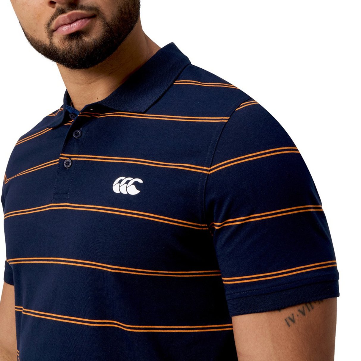Canterbury Fundamental Yarn-Dye Stripe Polo