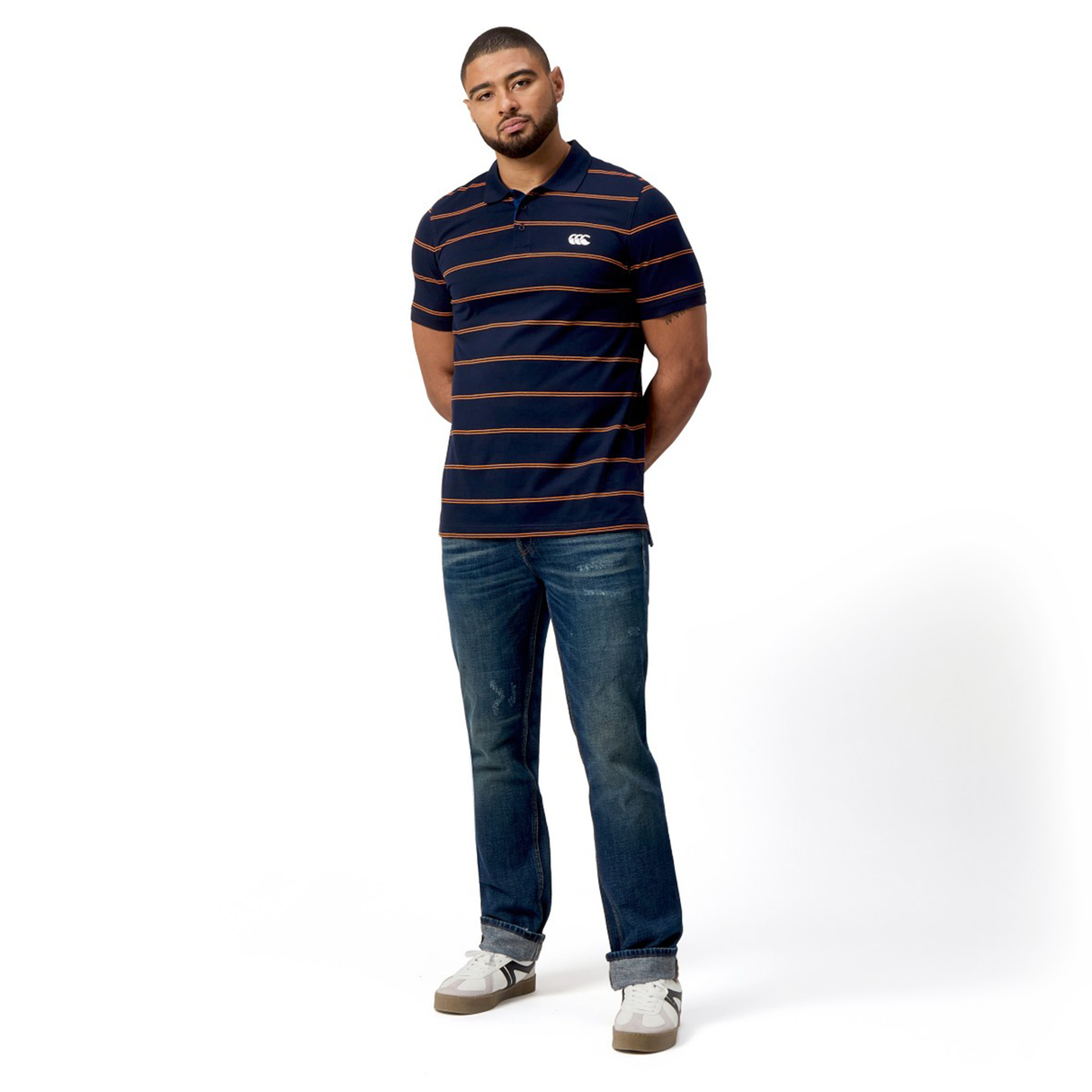 Canterbury Fundamental Yarn-Dye Stripe Polo