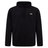 The Canterbury Tempo+ Hoodie is a plain black rugby hoodie with a small gold logo on the left chest and an adjustable drawstring hood.