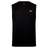 The Canterbury Tempo+ Training Tank is a sleeveless black top with an athletic fit, showcasing a small gold Canterbury logo on the left chest, displayed on a white background.