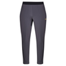 The Canterbury Everest Woven Pants are gray with an elastic waistband and a small gold logo on the left thigh—ideal performance training pants for any athlete, shown against a white background.