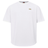 The Everest Training Tee by Canterbury is a plain white shirt featuring a small gold logo on the left chest and a performance fit, perfect for intense rugby training sessions.