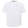 The Everest Training Tee by Canterbury is a plain white shirt featuring a small gold logo on the left chest and a performance fit, perfect for intense rugby training sessions.
