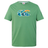 The Uglies CCC Logo T-Shirt by Canterbury H225 is a green short-sleeve tee featuring a colorful abstract wave design with blue, yellow, and white elements on the chest. Brand: Canterbury.