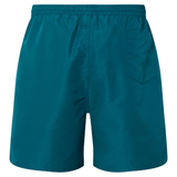 The Uglies Logo Tactic Shorts by Canterbury are teal men’s swim trunks, shown from the back, featuring an elastic waistband and a single right-side back pocket.