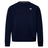 The Sport Dept. Crew Sweatshirt by Canterbury is a plain navy blue, long-sleeve sweatshirt featuring a small white Canterbury logo on the left chest.