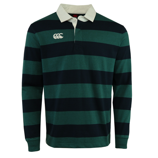 BELVET Striped Rugby Shirt 即完品　M Rugby Shirt in Green Rugby Stripe – Citizens of Humanity