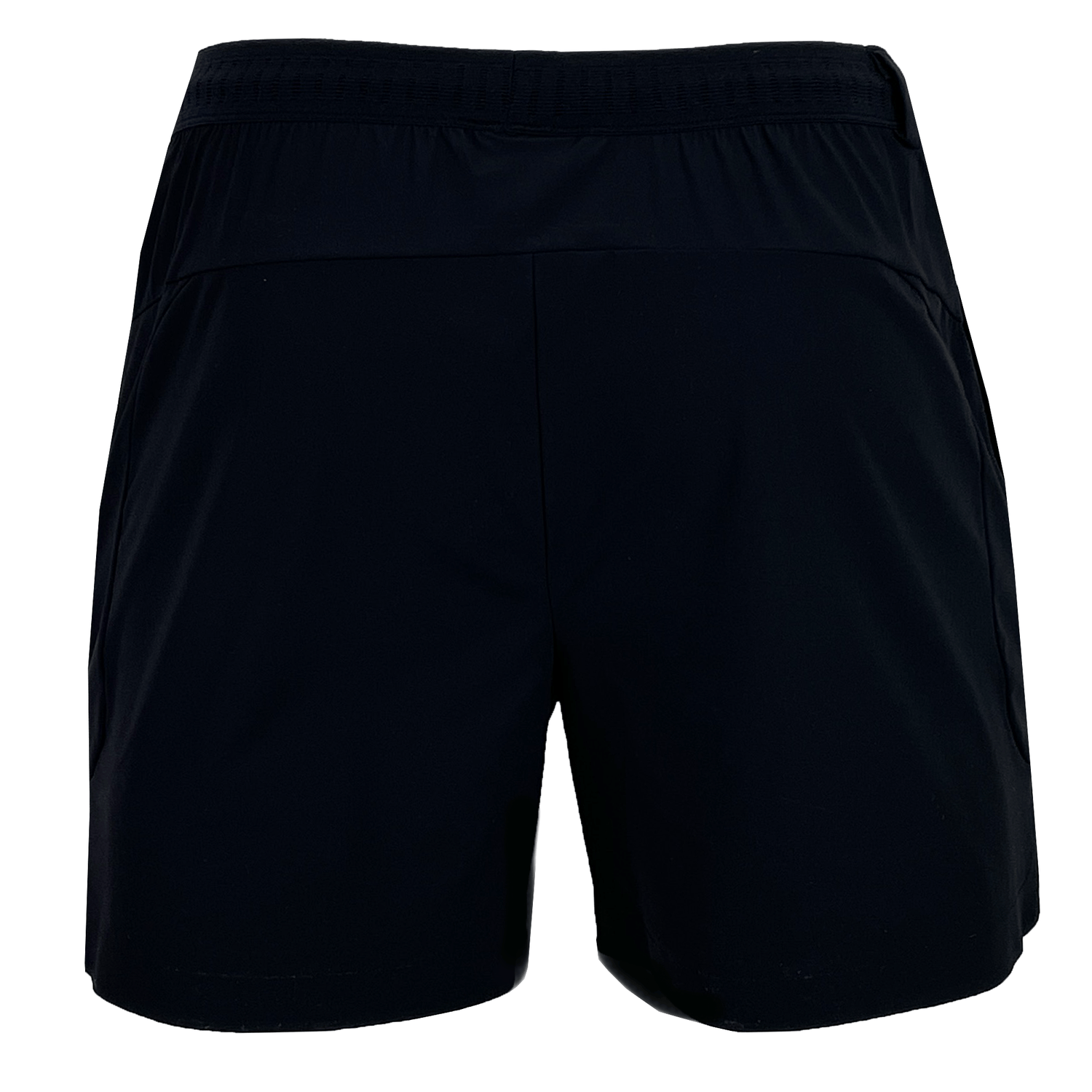 The Canterbury Everest 5" Woven Short in black features quick-drying fabric, a smooth finish, and an elastic waistband for ultimate comfort.