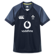 Show your support for Ireland this summer with the Canterbury Ireland 26/27 Summer Tour "Indigo" Training Test Jersey, featuring the IRFU crest, Vodafone logo, and Canterbury branding—ideal for training or cheering on the team.