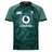 The Ireland 25/26 Six Nations Pro Training Jersey by Canterbury features black accents, Vapodri technology for comfort, the Canterbury logo, IRFU emblem, and Vodafone sponsor on the front.