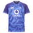 The Ireland 25/26 Six Nations Pro Training Jersey by Canterbury is a blue and purple short-sleeve top with Vodafone, IRFU, and Canterbury logos on the front.