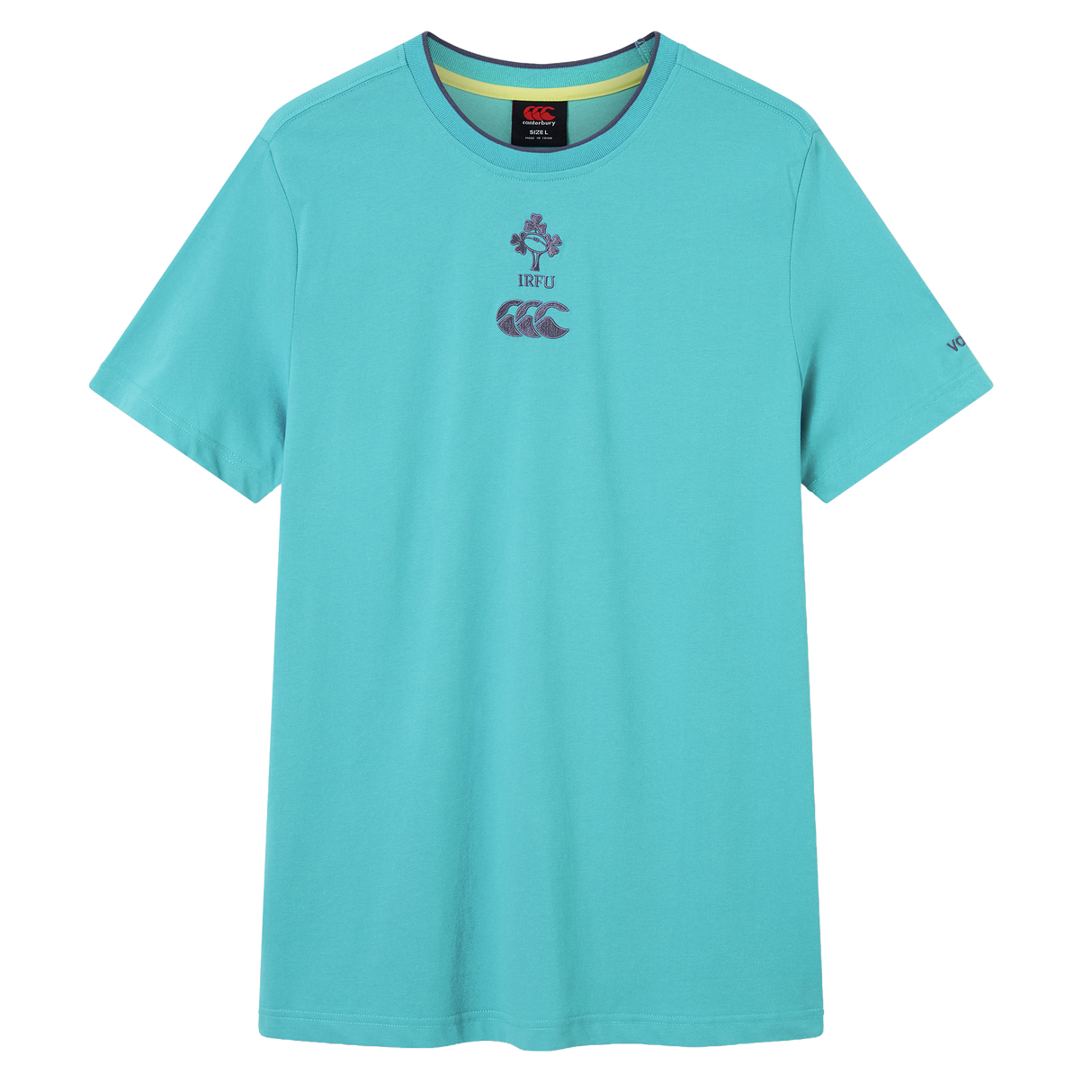 Show your support during the Summer Tour with the Ireland 26/27 Team Cotton T-Shirt by Canterbury, featuring short sleeves and small IRFU and Canterbury chest logos, plus a small logo on the left sleeve.
