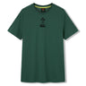 The Ireland 26 Team Cotton T-shirt by Canterbury is a green short-sleeve rugby tee featuring both the IRFU logo and Canterbury logo on the chest, shown against a white background.