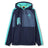 Show your support with the Ireland 26 Legends 1/4 Zip Jacket by Canterbury—featuring a navy blue and teal design, front pocket, zip neck, and official IRFU and Canterbury logos on the chest. This authentic rugby jacket is ideal for dedicated fans.