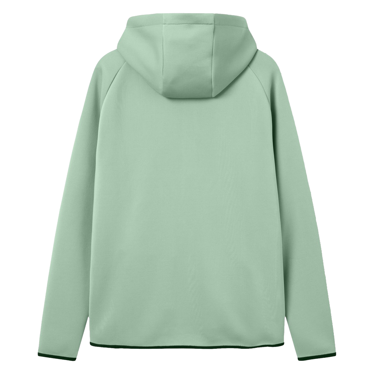 The Canterbury Everest Zip Thru Hoodie by Canterbury is shown from the back in light green against a white background.