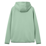 The Canterbury Everest Zip Thru Hoodie by Canterbury is shown from the back in light green against a white background.