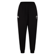 The Women's Ireland 25/26 Training Pant by Canterbury features an elastic waistband, ankle cuffs, and two white embroidered logos—perfect for comfort and style during Ireland training sessions.