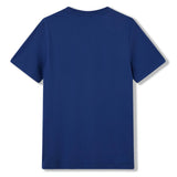 A Canterbury Fundamentals T-shirt by Canterbury, featured in classic plain navy blue and displayed from the back on a white background—ideal for athletic and casual wear.