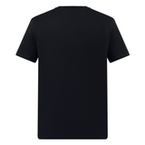 The FUN. T-SHIRT AM by Canterbury is a plain black short-sleeve tee shown from the back, with no visible logos, designs, or patterns—ideal as a versatile and fun shirt for any occasion.